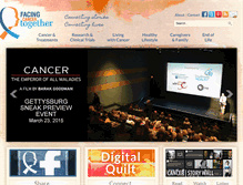 Tablet Screenshot of facingcancertogether.witf.org